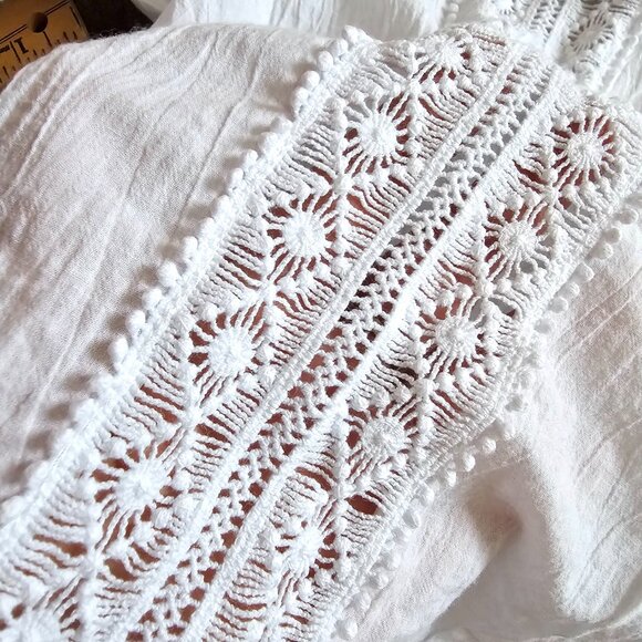 Monsieur Blonde Casual Button Up 100% Cotton Shirt, S, White - Picture 5 of 9